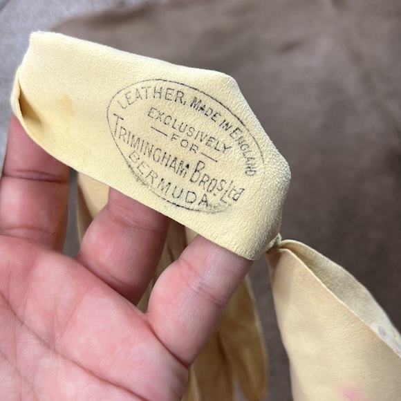 Leather VTG Trimmingham Brothers Bermuda Kid Gloves - Picture 8 of 8